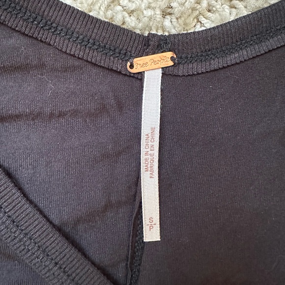 NWT free people flowly black top - Picture 3 of 5